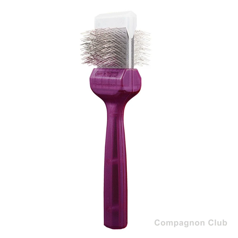 Brosse ActiVet Pro Firm violette - Simple 4,5 cm - produit boutique ActiVet